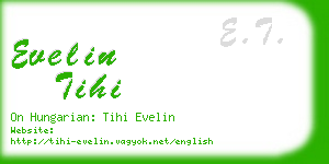 evelin tihi business card